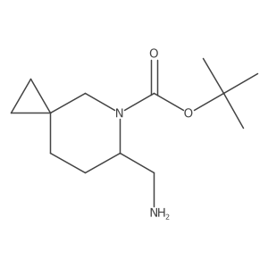 tert-Butyl 6-(aminomethyl)-5-azaspiro[2.5]octane-5-carboxylate结构式
