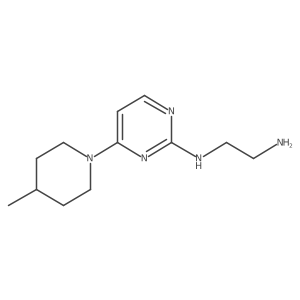 N1-(4-(4-methylpiperidin-1-yl)pyrimidin-2-yl)ethane-1,2-diamine结构式