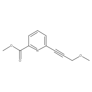 Methyl 6-(3-methoxyprop-1-yn-1-yl)pyridine-2-carboxylate Structure