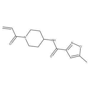 5-Methyl-N-(1-prop-2-enoylpiperidin-4-yl)-1,2-oxazole-3-carboxamide Structure
