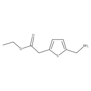 Ethyl 2-[5-(aminomethyl)thiophen-2-yl]acetate结构式