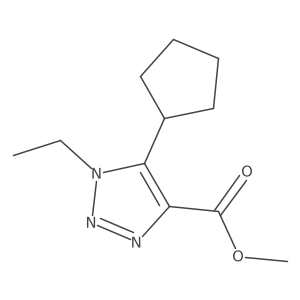 methyl 5-cyclopentyl-1-ethyl-1H-1,2,3-triazole-4-carboxylate Structure