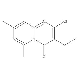 2-chloro-3-ethyl-6,8-dimethyl-4H-pyrido[1,2-a]pyrimidin-4-one结构式