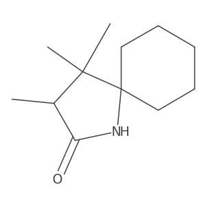 3,4,4-Trimethyl-1-azaspiro[4.5]decan-2-one Structure
