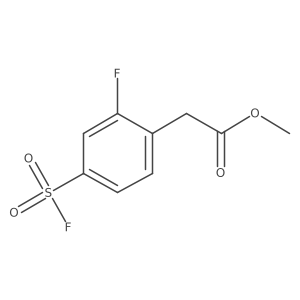 Methyl 2-[2-fluoro-4-(fluorosulfonyl)phenyl]acetate Structure