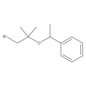 {1-[(1-Bromo-2-methylpropan-2-yl)oxy]ethyl}benzene Structure