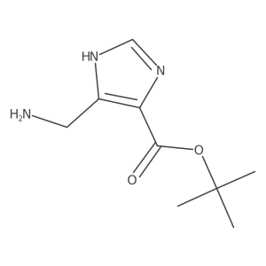 tert-butyl 4-(aminomethyl)-1H-imidazole-5-carboxylate Structure