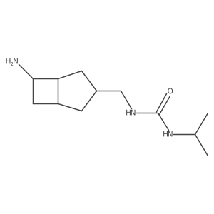 1-({6-Aminobicyclo[3.2.0]heptan-3-yl}methyl)-3-(propan-2-yl)urea Structure