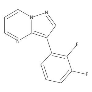 3-(2,3-Difluorophenyl)pyrazolo[1,5-a]pyrimidine结构式