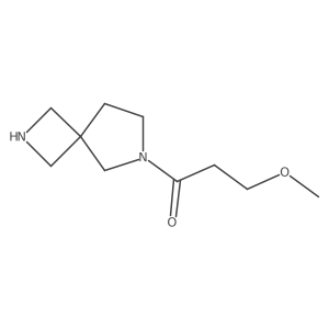 1-{2,6-Diazaspiro[3.4]octan-6-yl}-3-methoxypropan-1-one结构式