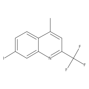 7-Iodo-4-methyl-2-(trifluoromethyl)quinoline结构式