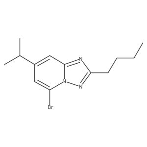 5-Bromo-2-butyl-7-(propan-2-yl)-[1,2,4]triazolo[1,5-a]pyridine结构式