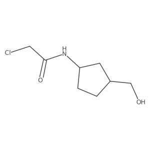 2-chloro-N-[3-(hydroxymethyl)cyclopentyl]acetamide结构式