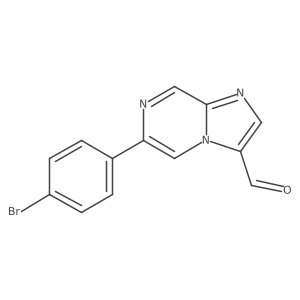 6-(4-Bromophenyl)imidazo[1,2-a]pyrazine-3-carbaldehyde Structure