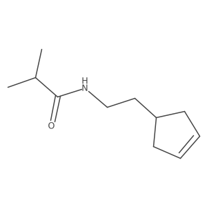 N-[2-(cyclopent-3-en-1-yl)ethyl]-2-methylpropanamide结构式