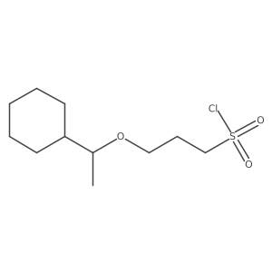 3-(1-Cyclohexylethoxy)propane-1-sulfonyl chloride结构式