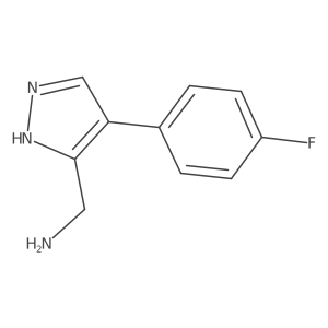 4-(4-Fluorophenyl)-1H-pyrazole-3-methanamine Structure