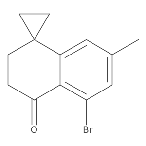 5'-bromo-7'-methyl-3',4'-dihydro-2'H-spiro[cyclopropane-1,1'-naphthalene]-4'-one Structure
