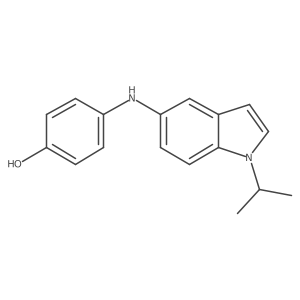 4-((1-isopropyl-1H-indol-5-yl)amino)phenol Structure