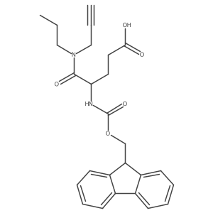 4-({[(9H-fluoren-9-yl)methoxy]carbonyl}amino)-4-[(prop-2-yn-1-yl)(propyl)carbamoyl]butanoic acid结构式