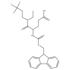 4-[ethyl(3,3,3-trifluoropropyl)carbamoyl]-4-({[(9H-fluoren-9-yl)methoxy]carbonyl}amino)butanoic acid结构式