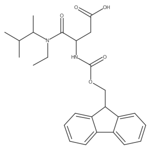 3-[ethyl(3-methylbutan-2-yl)carbamoyl]-3-({[(9H-fluoren-9-yl)methoxy]carbonyl}amino)propanoic acid结构式