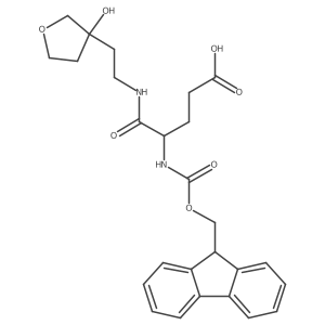 4-({[(9H-fluoren-9-yl)methoxy]carbonyl}amino)-4-{[2-(3-hydroxyoxolan-3-yl)ethyl]carbamoyl}butanoic acid Structure