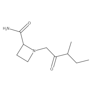 1-(3-Methyl-2-oxopentyl)azetidine-2-carboxamide结构式
