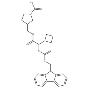 5-{[2-cyclobutyl-2-({[(9H-fluoren-9-yl)methoxy]carbonyl}amino)acetamido]methyl}oxolane-3-carboxylic acid Structure