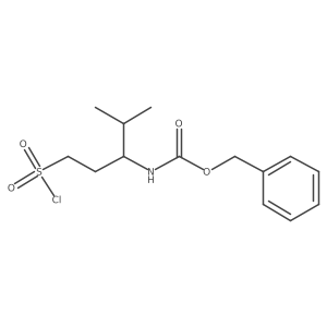 benzyl N-[1-(chlorosulfonyl)-4-methylpentan-3-yl]carbamate Structure