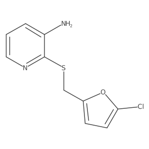 2-{[(5-Chlorofuran-2-yl)methyl]sulfanyl}pyridin-3-amine Structure