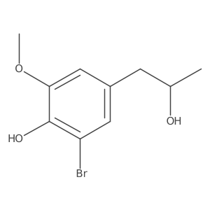 2-bromo-4-[(2R)-2-hydroxypropyl]-6-methoxyphenol Structure
