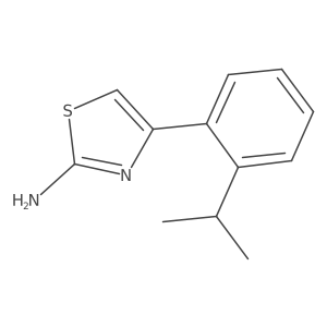 4-[2-(Propan-2-yl)phenyl]-1,3-thiazol-2-amine结构式