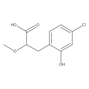 3-(4-Chloro-2-hydroxyphenyl)-2-methoxypropanoic acid Structure
