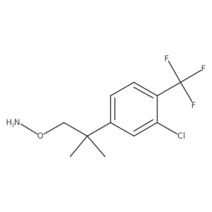 O-{2-[3-chloro-4-(trifluoromethyl)phenyl]-2-methylpropyl}hydroxylamine结构式