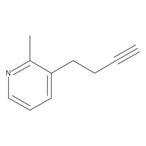 3-(But-3-yn-1-yl)-2-methylpyridine Structure