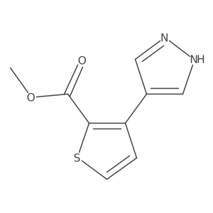 methyl 3-(1H-pyrazol-4-yl)thiophene-2-carboxylate结构式