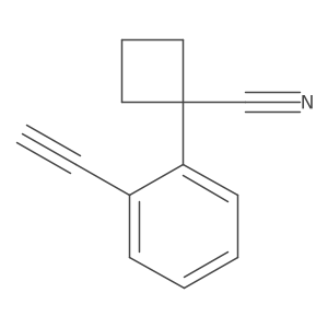 1-(2-Ethynylphenyl)cyclobutane-1-carbonitrile Structure