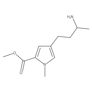 methyl 4-(3-aminobutyl)-1-methyl-1H-pyrrole-2-carboxylate结构式