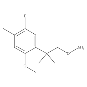 O-[2-(5-fluoro-2-methoxy-4-methylphenyl)-2-methylpropyl]hydroxylamine Structure