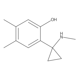 4,5-Dimethyl-2-[1-(methylamino)cyclopropyl]phenol Structure