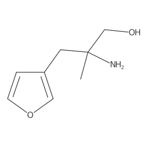 2-Amino-3-(furan-3-yl)-2-methylpropan-1-ol结构式