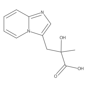 2-Hydroxy-3-{imidazo[1,2-a]pyridin-3-yl}-2-methylpropanoic acid结构式