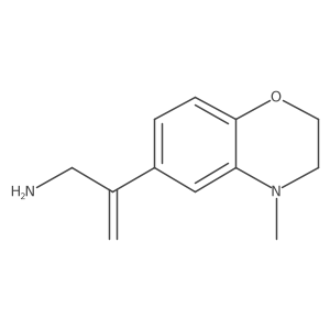 2-(4-methyl-3,4-dihydro-2H-1,4-benzoxazin-6-yl)prop-2-en-1-amine Structure