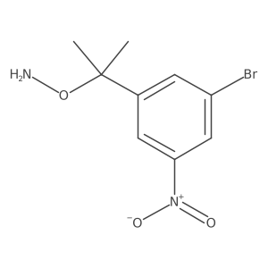 O-[2-(3-bromo-5-nitrophenyl)propan-2-yl]hydroxylamine Structure