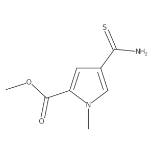 methyl 4-carbamothioyl-1-methyl-1H-pyrrole-2-carboxylate Structure