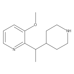 3-Methoxy-2-[1-(piperidin-4-yl)ethyl]pyridine Structure