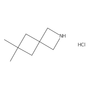 6,6-Dimethyl-2-azaspiro[3.3]heptane hydrochloride Structure