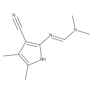 N'-(3-Cyano-4,5-dimethyl-1H-pyrrol-2-yl)-N,N-dimethylmethanimidamide Structure