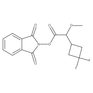 1,3-dioxo-2,3-dihydro-1H-isoindol-2-yl 2-(3,3-difluorocyclobutyl)-2-methoxyacetate Structure